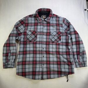 Freedom Foundry‎ Flannel Fleece Lined Shirt Jacket Plaid XXLEEG